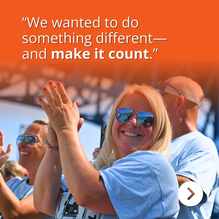 We wanted to do something different and make it count