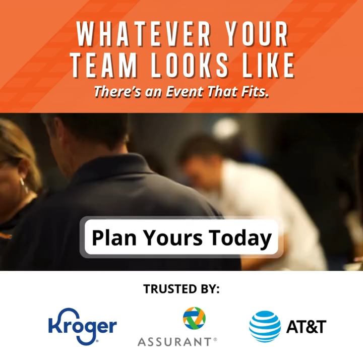 Whatever your team looks like, there is an event that fits: Plan Yours Today