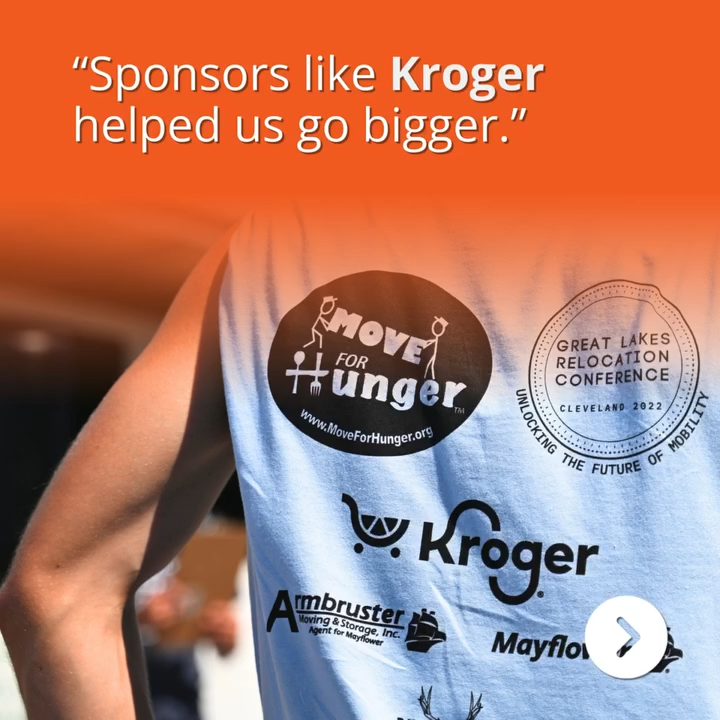 Sponsors like Kroger helped us go bigger